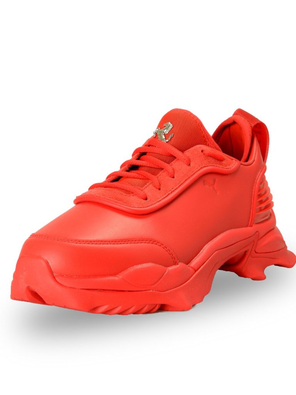 Puma X Scuderia Ferrari "Nitefox" Red Leather Sneakers Shoes US 7.5 UK 6.5 EU 40
